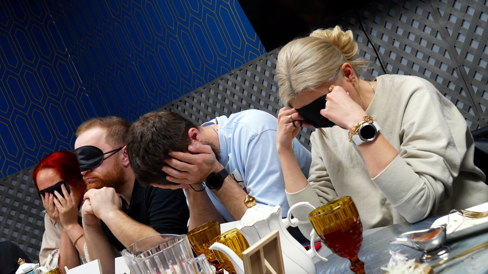 A photo of the participants of the «Mafia» community game held at a restaurant in Philadelphia, Pennsylvania, USA, on April 5, 2025, organized with the support of Vlad (Vladimir) Dorokhin.