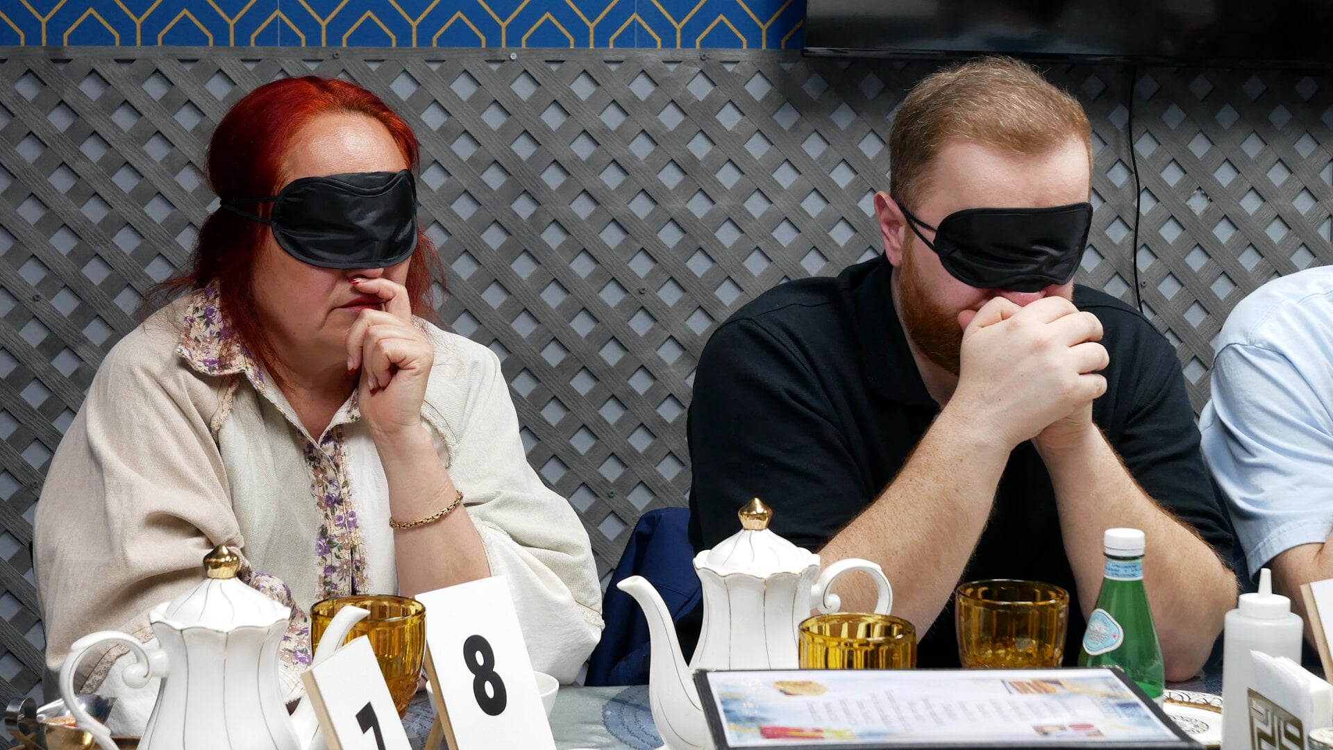 A photo of the participants of the «Mafia» community game held at a restaurant in Philadelphia, Pennsylvania, USA, on April 5, 2025, organized with the support of Vlad (Vladimir) Dorokhin.