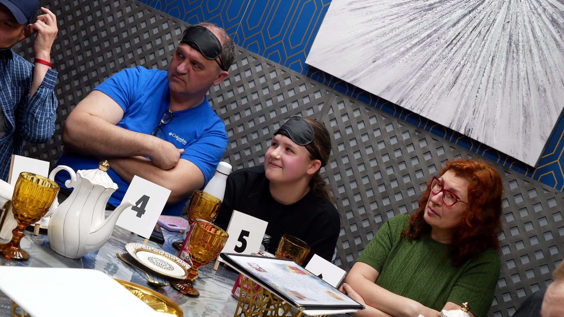 A photo of the participants of the «Mafia» community game held at a restaurant in Philadelphia, Pennsylvania, USA, on April 5, 2025, organized with the support of Vlad (Vladimir) Dorokhin.