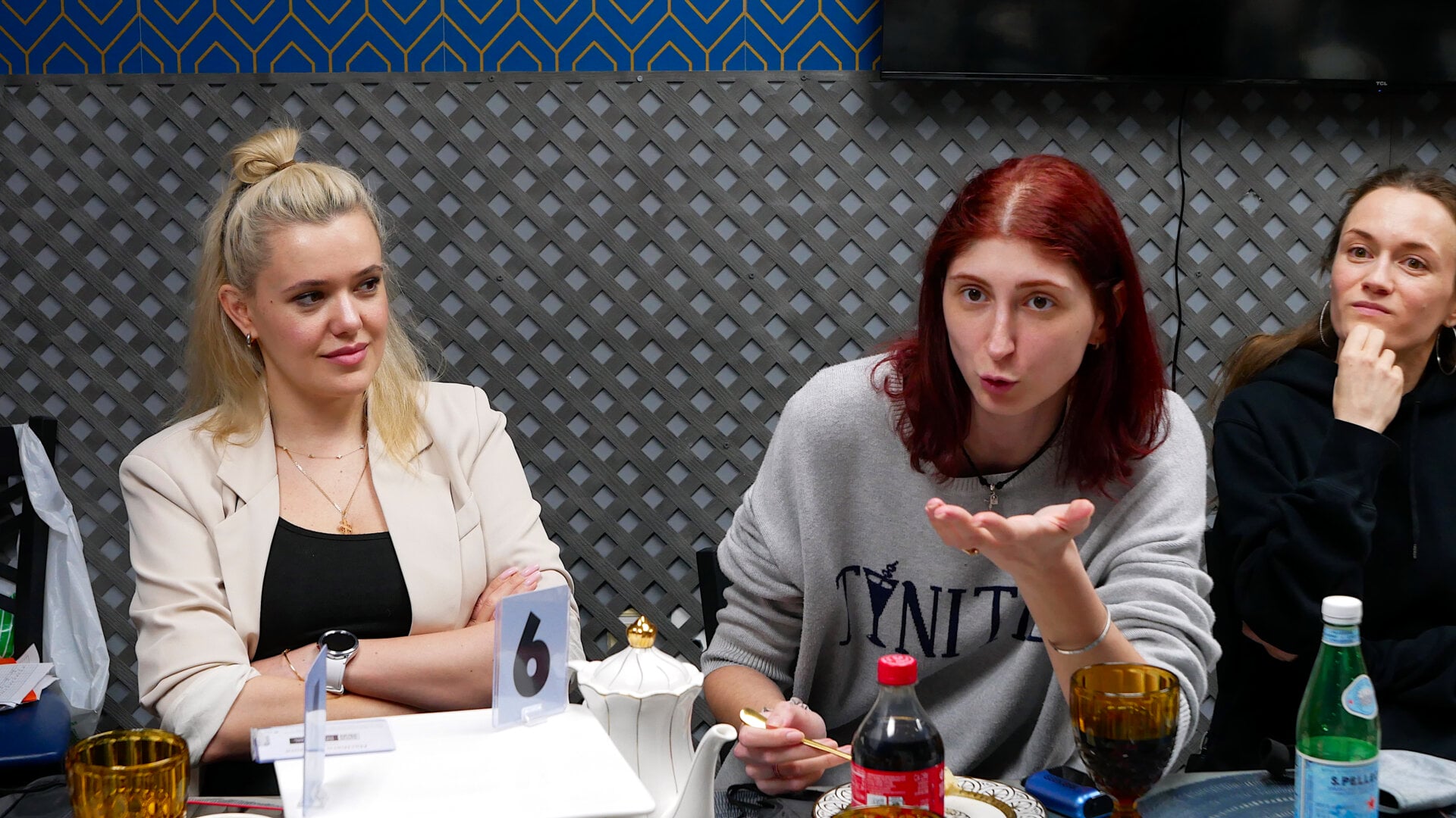 A photo of the participants of the «Mafia» community game held at a restaurant in Philadelphia, Pennsylvania, USA, on April 26, 2025, organized with the support of Vlad (Vladimir) Dorokhin.