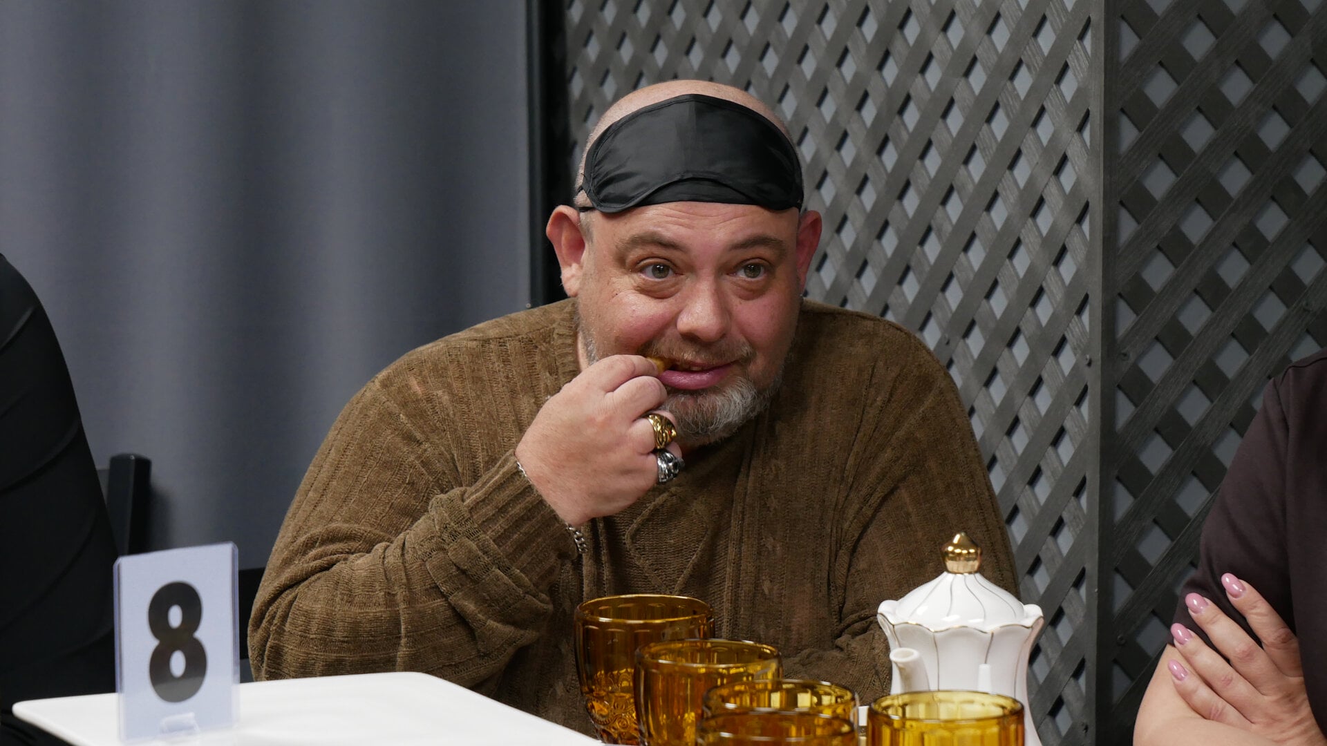 A photo of a participant of the «Mafia» community game held at a restaurant in Philadelphia, Pennsylvania, USA, on April 26, 2025, organized with the support of Vlad (Vladimir) Dorokhin.