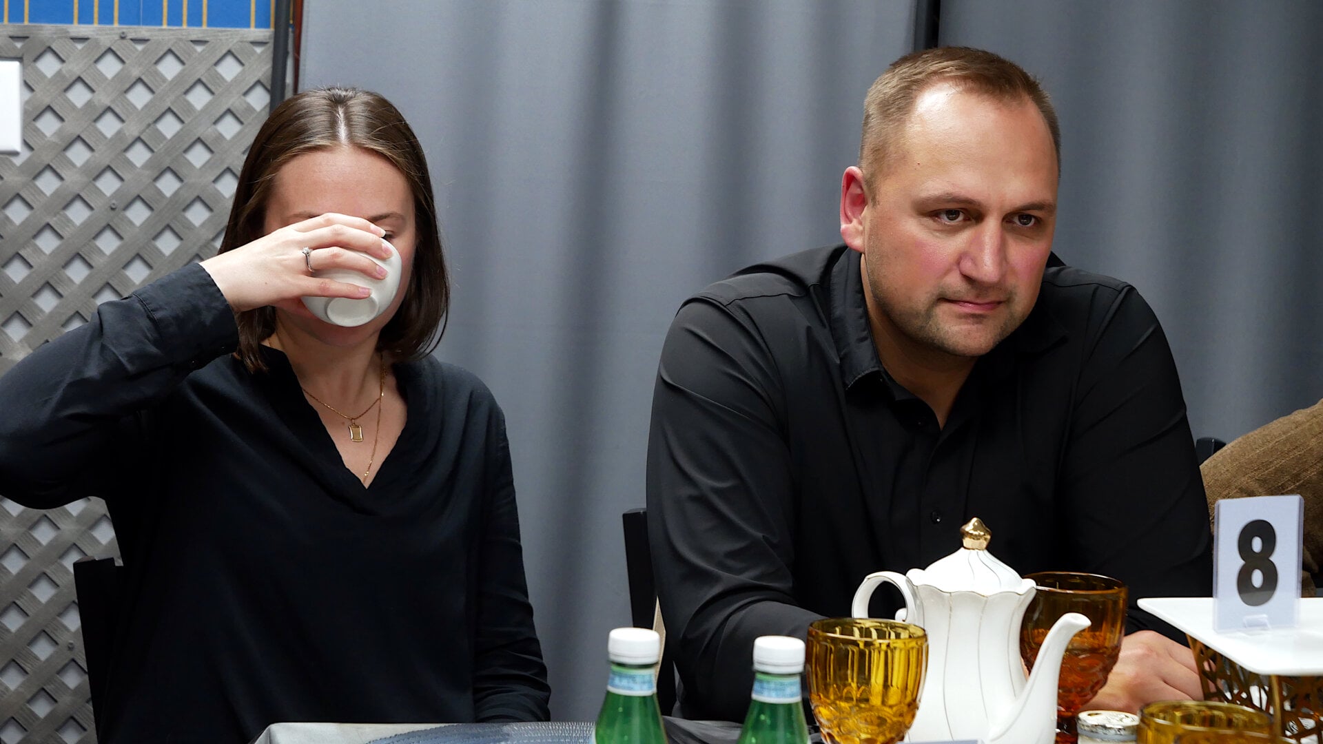A photo of the participants of the «Mafia» community game held at a restaurant in Philadelphia, Pennsylvania, USA, on April 26, 2025, organized with the support of Vlad (Vladimir) Dorokhin.