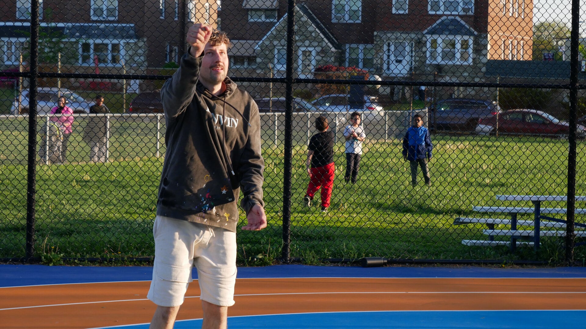 A photo of a Russian-speaking participant of the volleyball community game in Philadelphia, Pennsylvania, USA, on April 27, 2025, organized with the support of Vlad (Vladimir) Dorokhin.