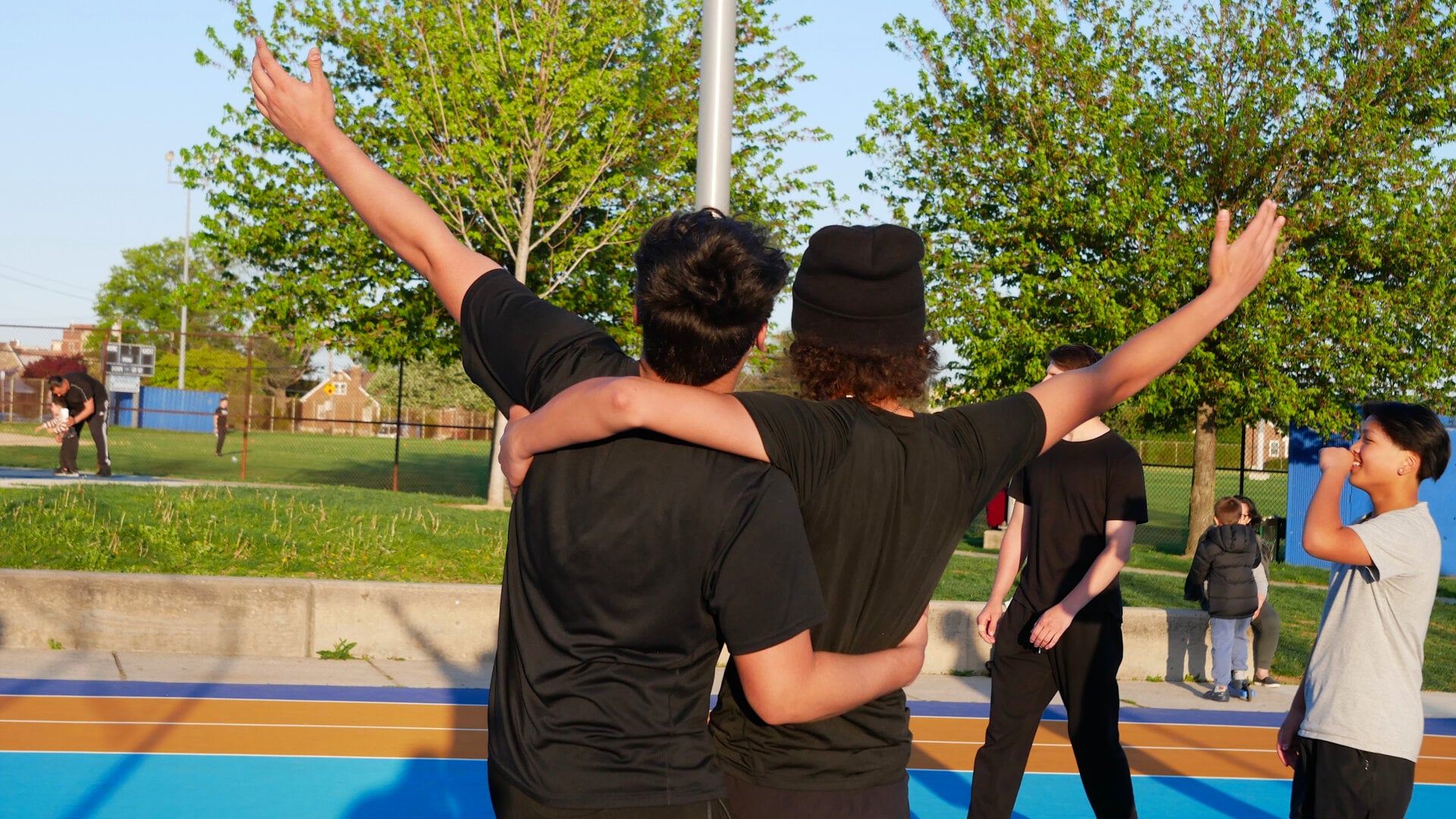 A photo of the English-speaking participants of the volleyball community game in Philadelphia, Pennsylvania, USA, on April 27, 2025, organized with the support of Vlad (Vladimir) Dorokhin.