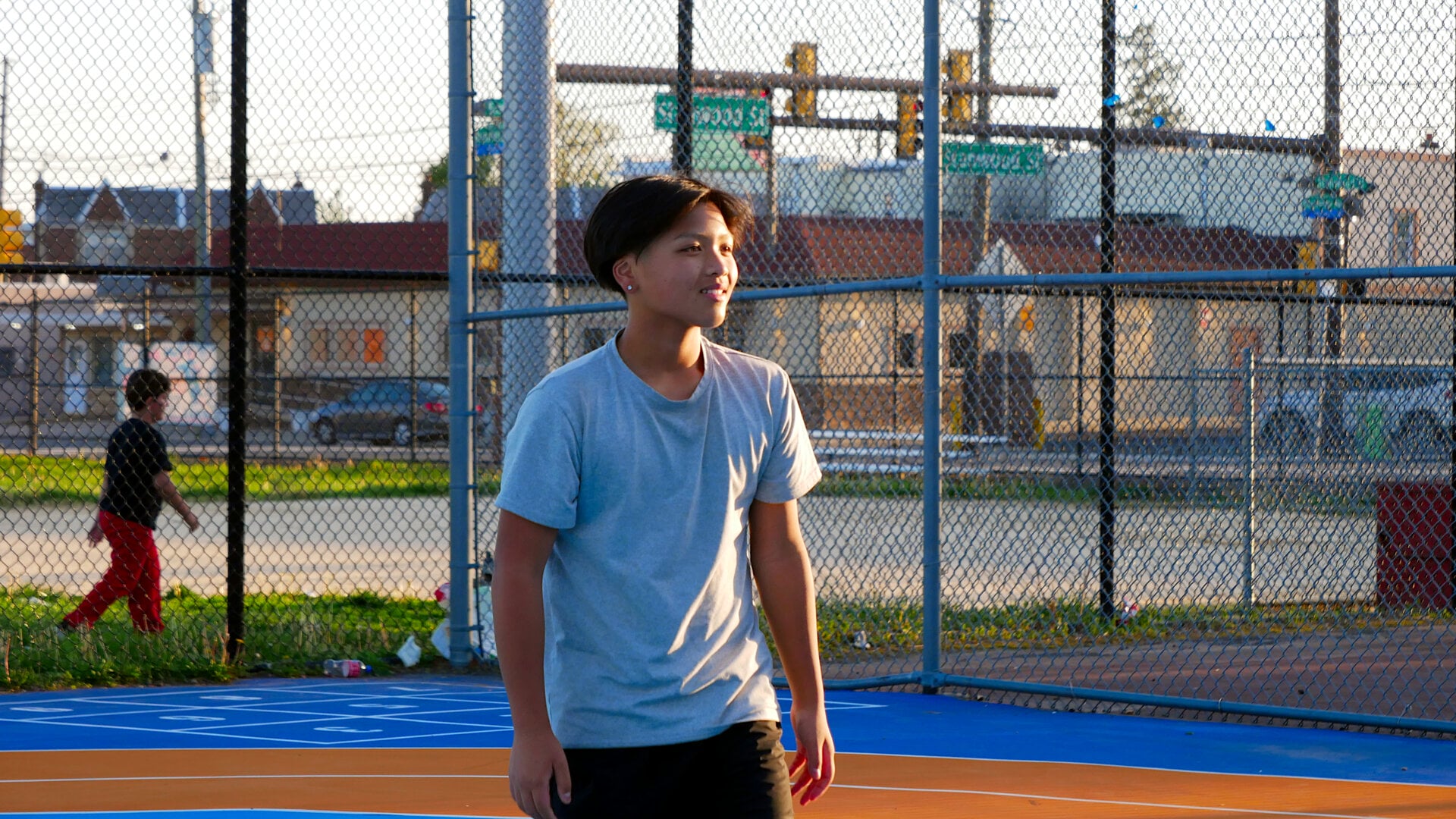 A photo of an English-speaking participant of the volleyball community game in Philadelphia, Pennsylvania, USA, on April 27, 2025, organized with the support of Vlad (Vladimir) Dorokhin.